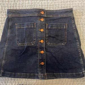 A-line Madewell Jean Skirt